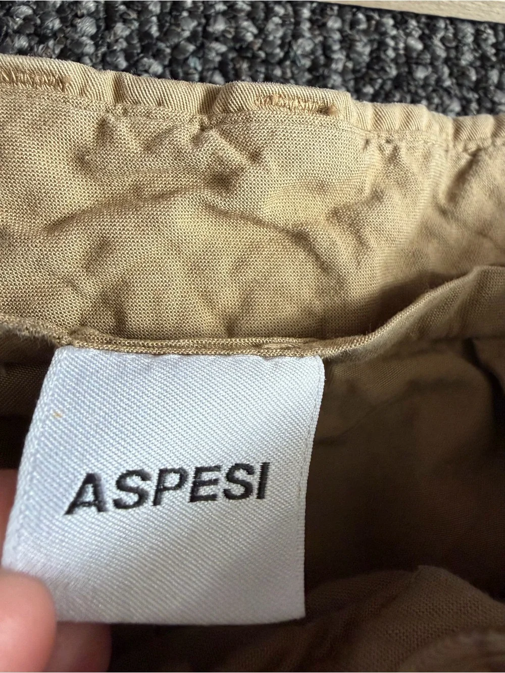 Aspesi Casual Khaki Chino Trousers Size 32